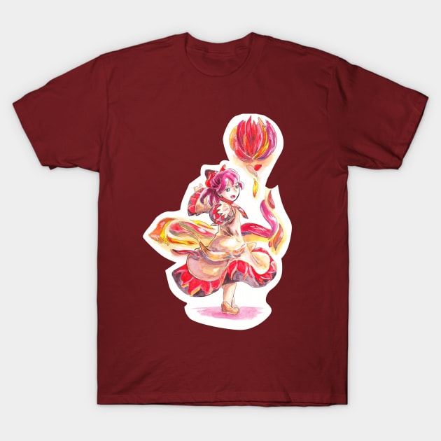 Fiery Dance T-Shirt by Dearly Mu